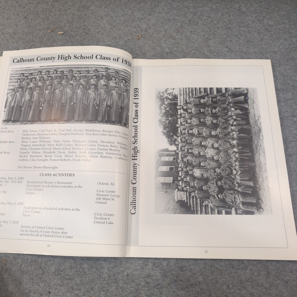 Oxford High School Calhoun County Turn of the Century Reunion 2000 Book Alabama - Picture 5 of 9
